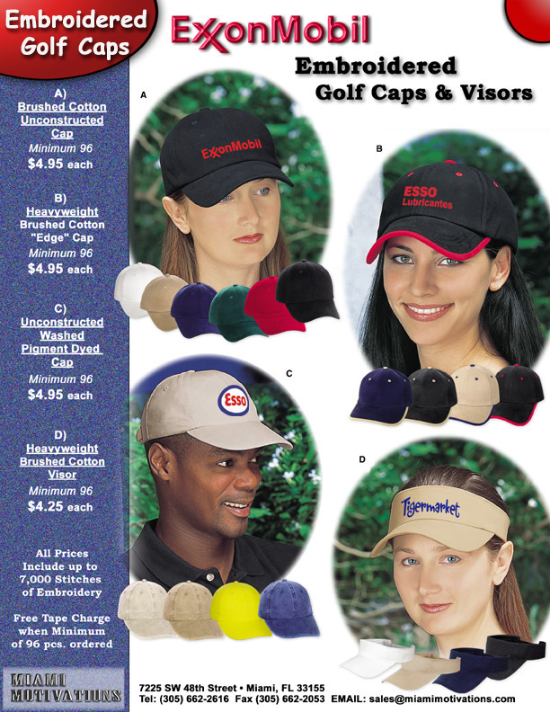 Embroidered Caps